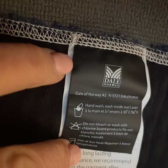 Dale of Norway N-5721 Wool Zip Winter Jacket Blue White Women’s Small - Picture 9 of 9